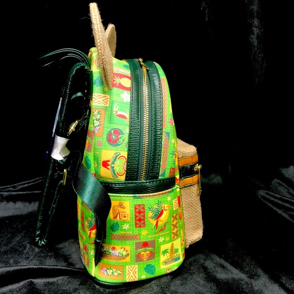 Disney Loungefly Enchanted Tiki Room Mickey Main Attraction Mini Backpack - NWT - Picture 2 of 4